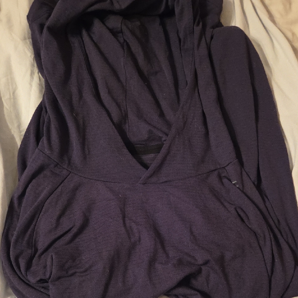 Dark Purple Hooded Sweater